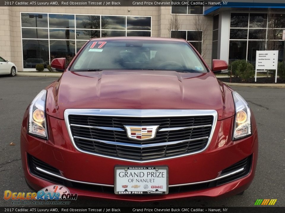 2017 Cadillac ATS Luxury AWD Red Obsession Tintcoat / Jet Black Photo #3
