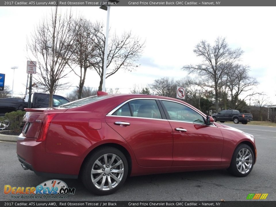 2017 Cadillac ATS Luxury AWD Red Obsession Tintcoat / Jet Black Photo #5