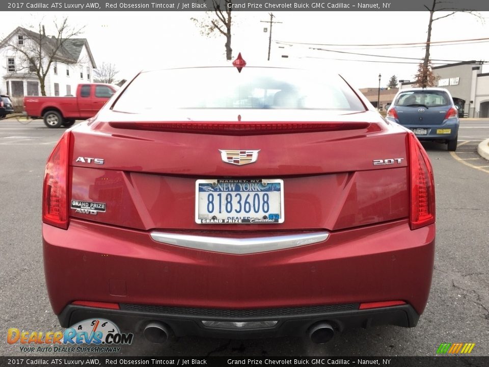 2017 Cadillac ATS Luxury AWD Red Obsession Tintcoat / Jet Black Photo #6