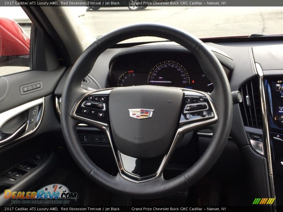 2017 Cadillac ATS Luxury AWD Red Obsession Tintcoat / Jet Black Photo #12