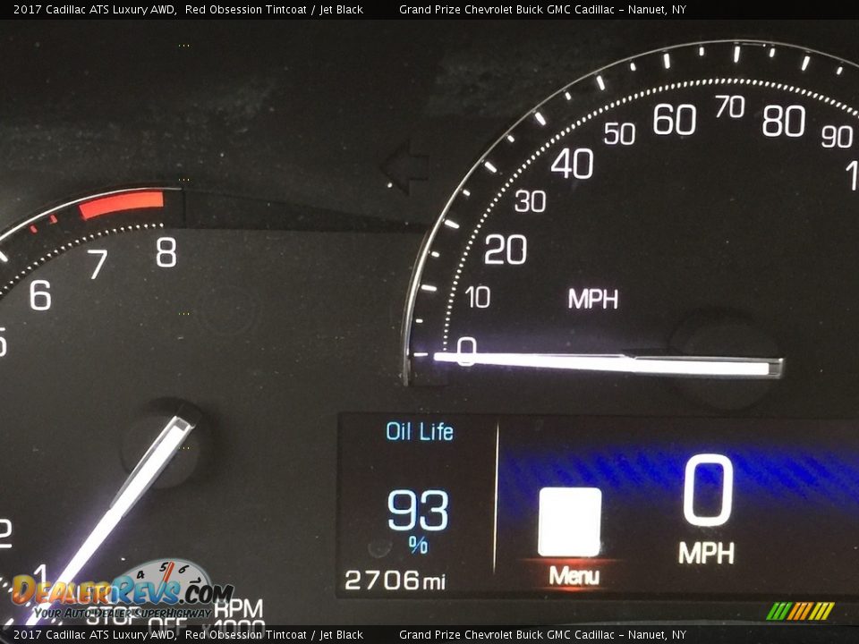 2017 Cadillac ATS Luxury AWD Red Obsession Tintcoat / Jet Black Photo #13