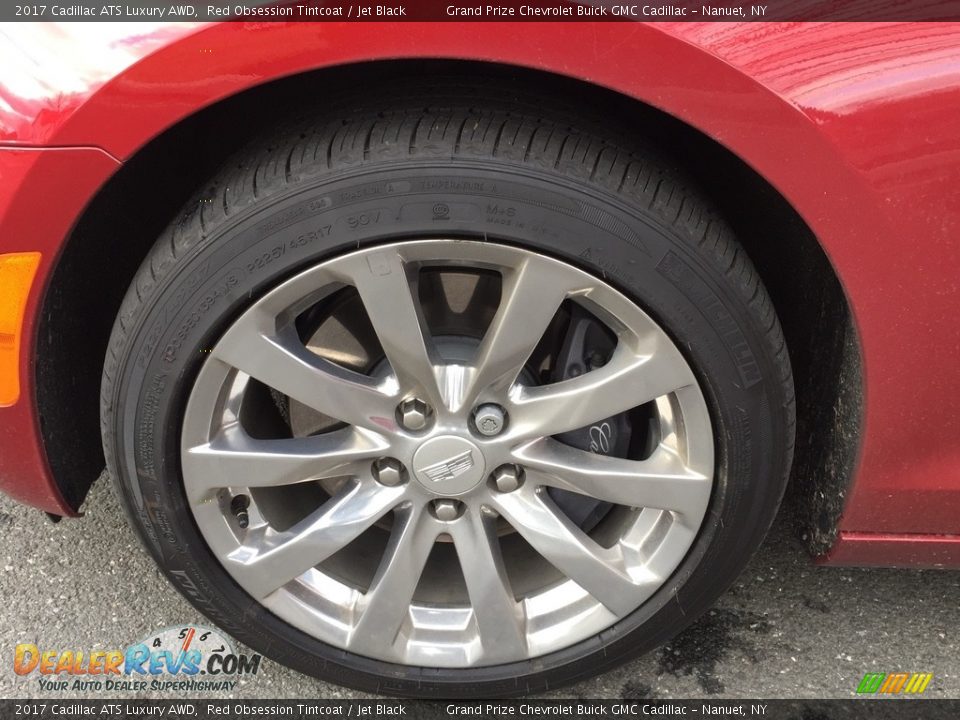 2017 Cadillac ATS Luxury AWD Red Obsession Tintcoat / Jet Black Photo #16