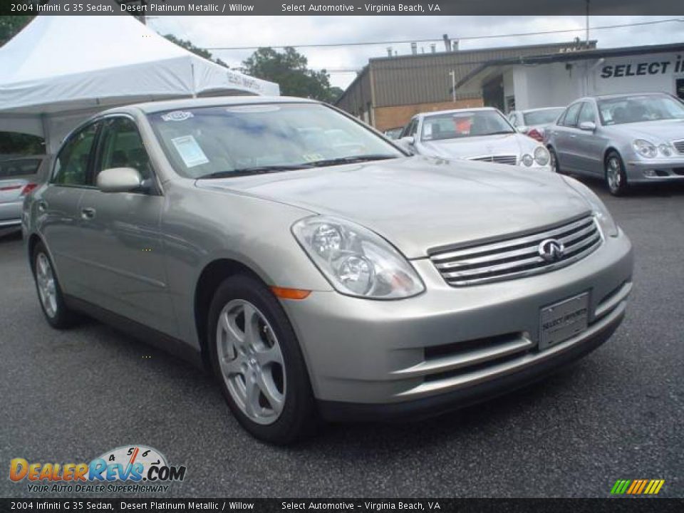 2004 Infiniti G 35 Sedan Desert Platinum Metallic / Willow Photo #8
