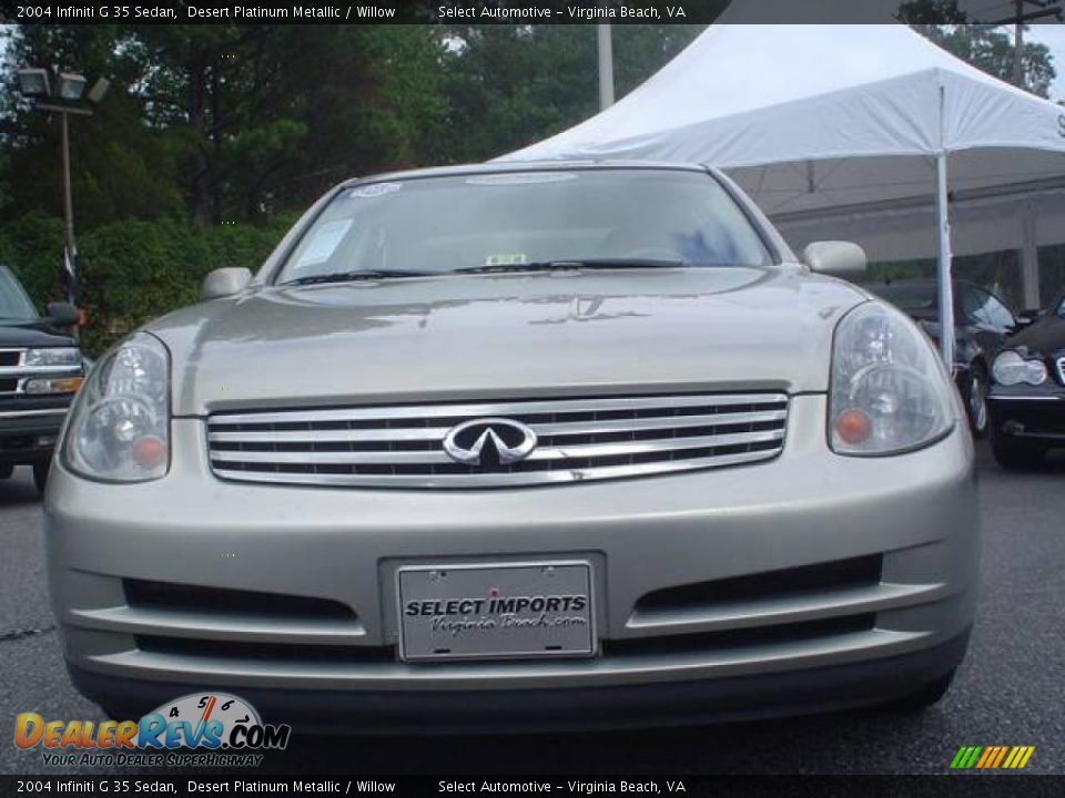 2004 Infiniti G 35 Sedan Desert Platinum Metallic / Willow Photo #9