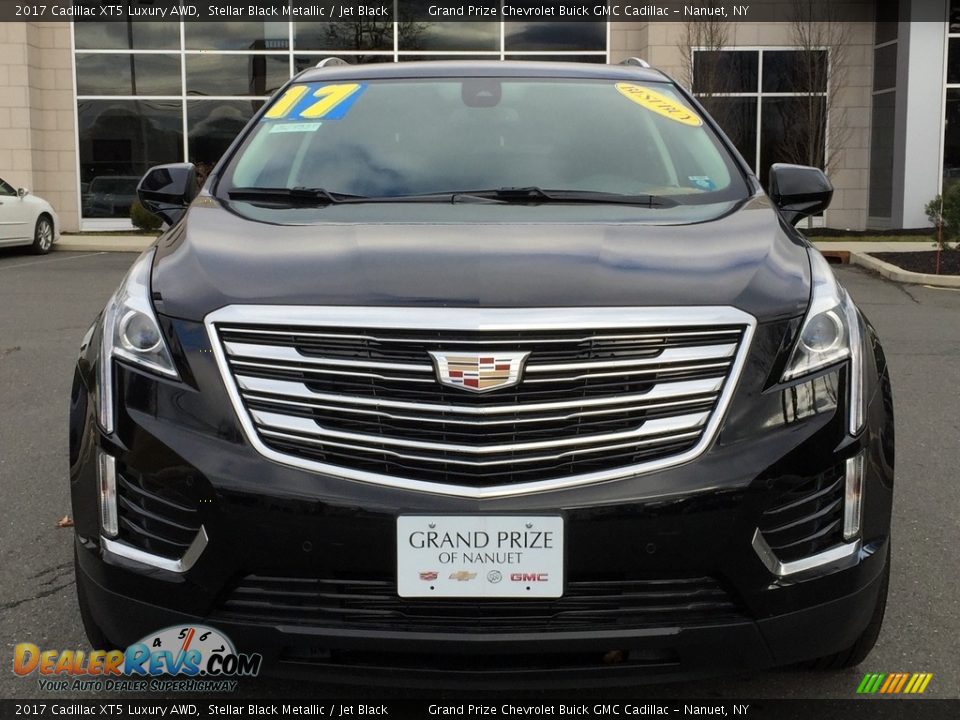 2017 Cadillac XT5 Luxury AWD Stellar Black Metallic / Jet Black Photo #3