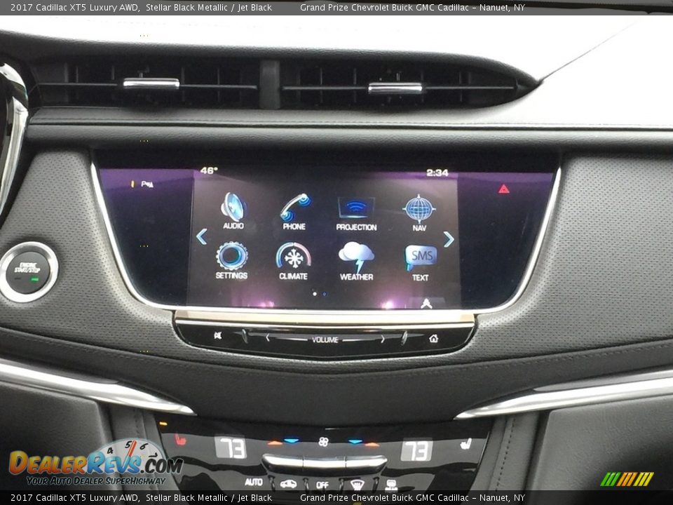 2017 Cadillac XT5 Luxury AWD Stellar Black Metallic / Jet Black Photo #10