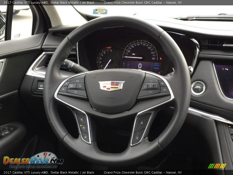 2017 Cadillac XT5 Luxury AWD Stellar Black Metallic / Jet Black Photo #12