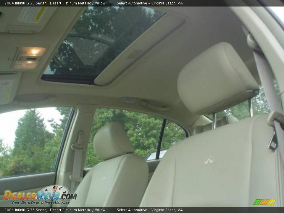2004 Infiniti G 35 Sedan Desert Platinum Metallic / Willow Photo #11
