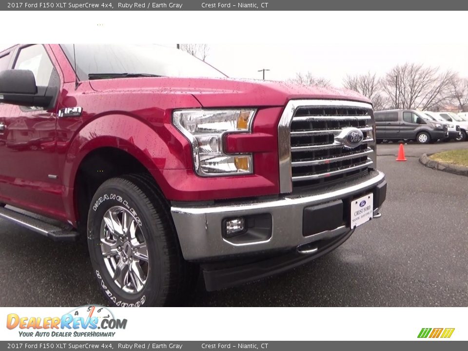 2017 Ford F150 XLT SuperCrew 4x4 Ruby Red / Earth Gray Photo #27