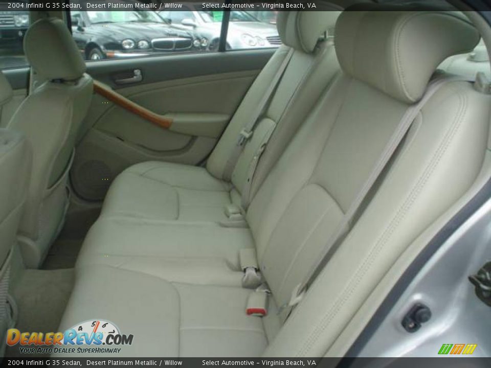 2004 Infiniti G 35 Sedan Desert Platinum Metallic / Willow Photo #12