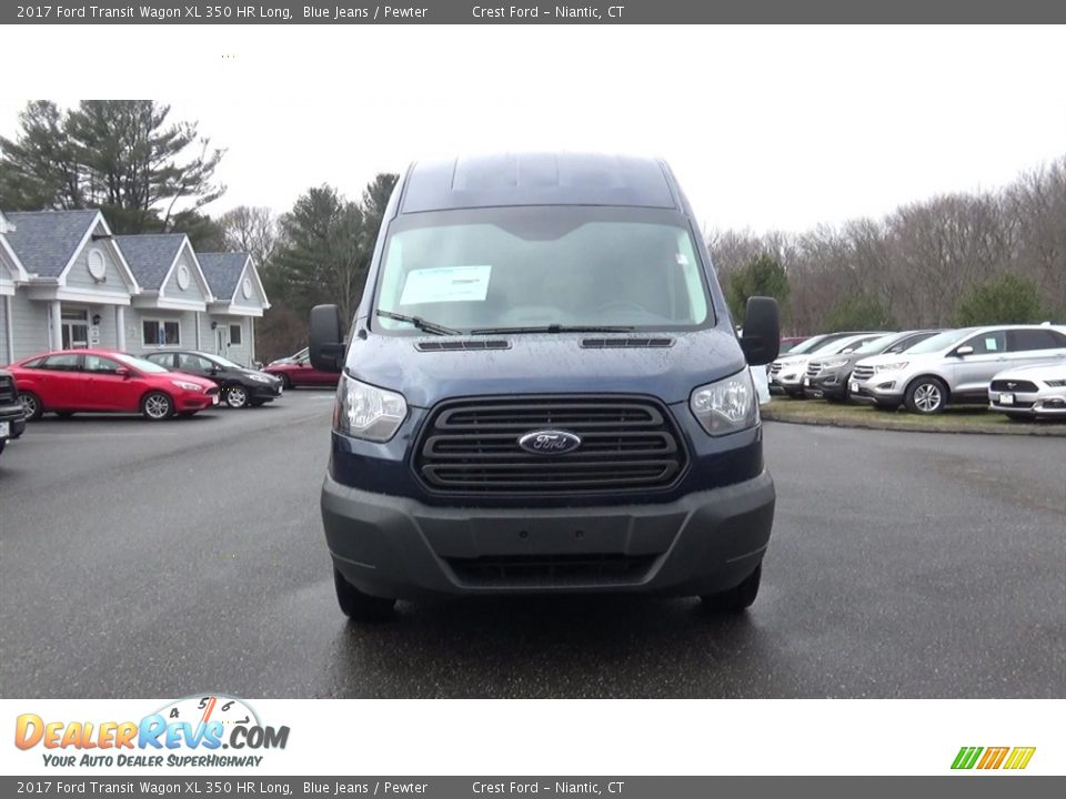 2017 Ford Transit Wagon XL 350 HR Long Blue Jeans / Pewter Photo #2