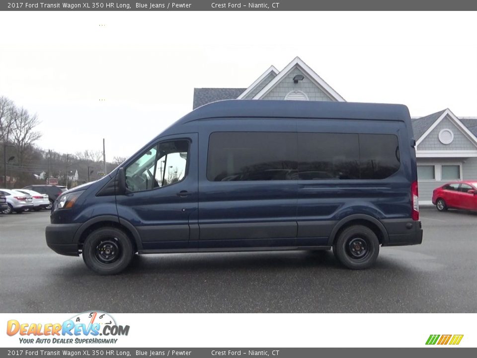 2017 Ford Transit Wagon XL 350 HR Long Blue Jeans / Pewter Photo #4