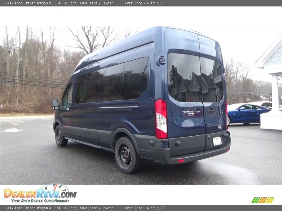 2017 Ford Transit Wagon XL 350 HR Long Blue Jeans / Pewter Photo #5