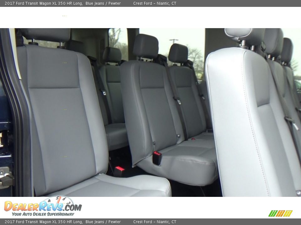 2017 Ford Transit Wagon XL 350 HR Long Blue Jeans / Pewter Photo #19