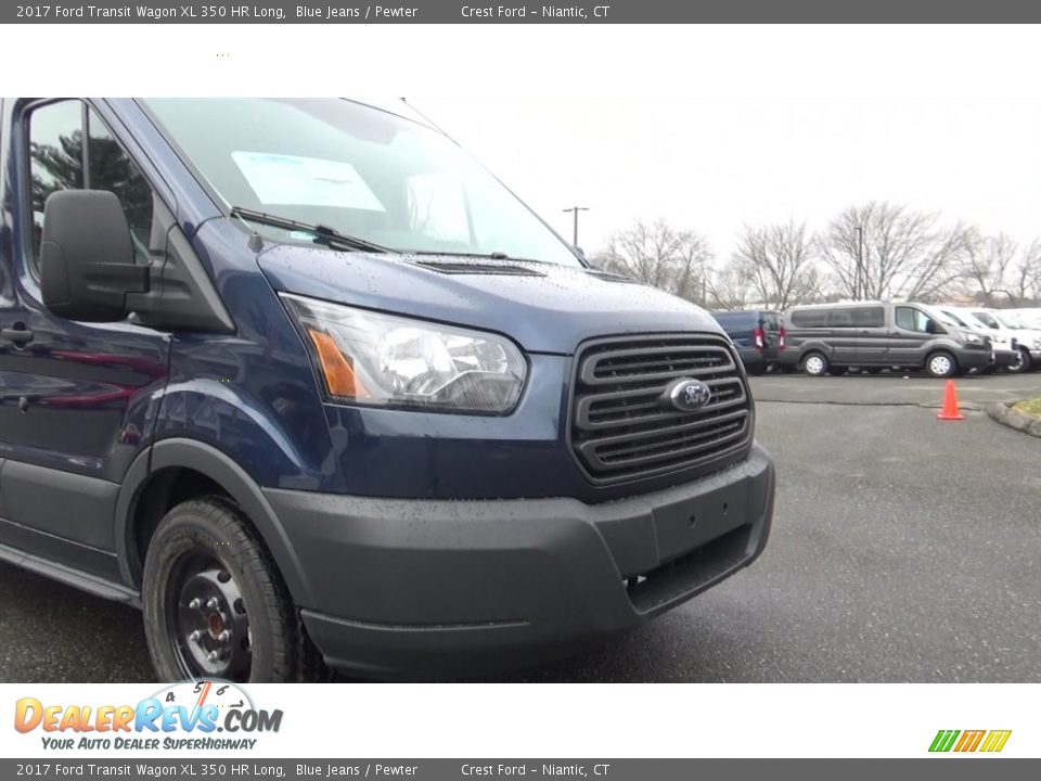 2017 Ford Transit Wagon XL 350 HR Long Blue Jeans / Pewter Photo #24