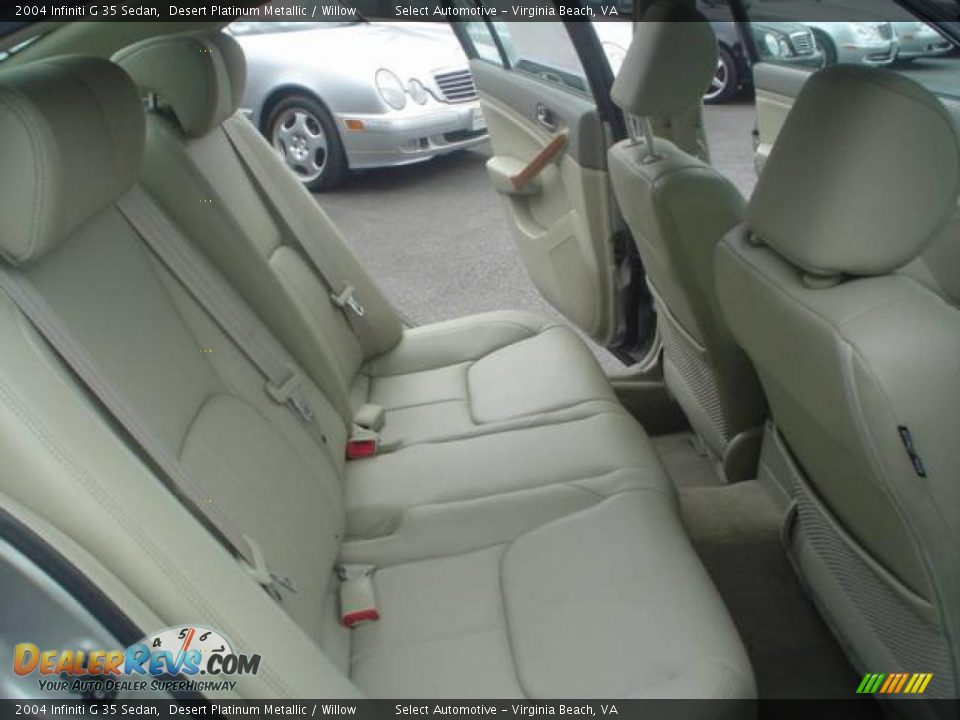 2004 Infiniti G 35 Sedan Desert Platinum Metallic / Willow Photo #13