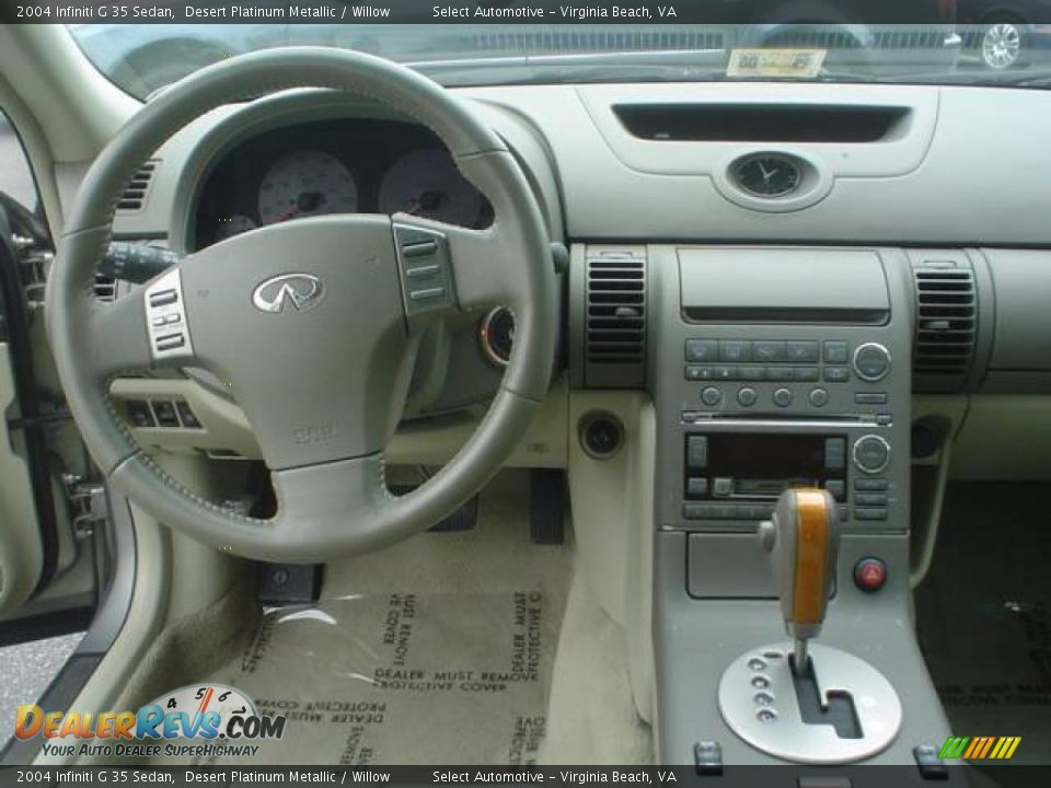 2004 Infiniti G 35 Sedan Desert Platinum Metallic / Willow Photo #15