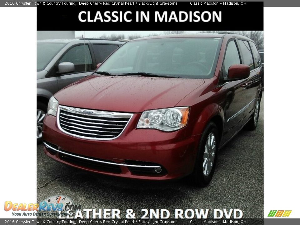 2016 Chrysler Town & Country Touring Deep Cherry Red Crystal Pearl / Black/Light Graystone Photo #1