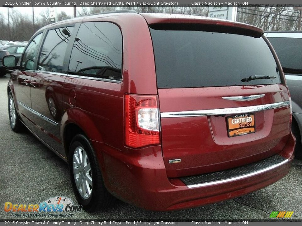 2016 Chrysler Town & Country Touring Deep Cherry Red Crystal Pearl / Black/Light Graystone Photo #3