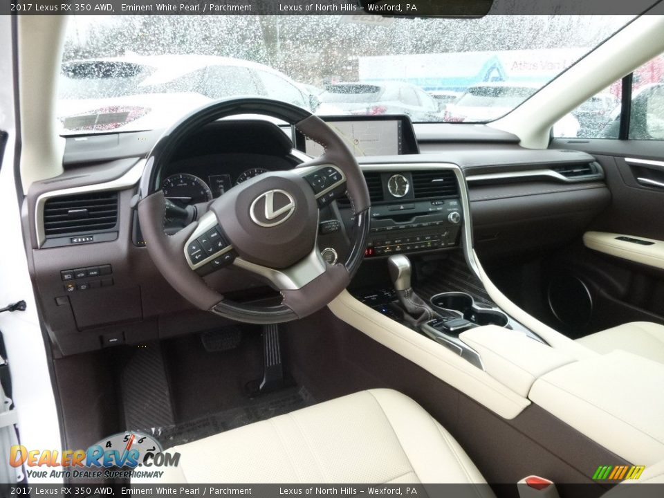 2017 Lexus RX 350 AWD Eminent White Pearl / Parchment Photo #9