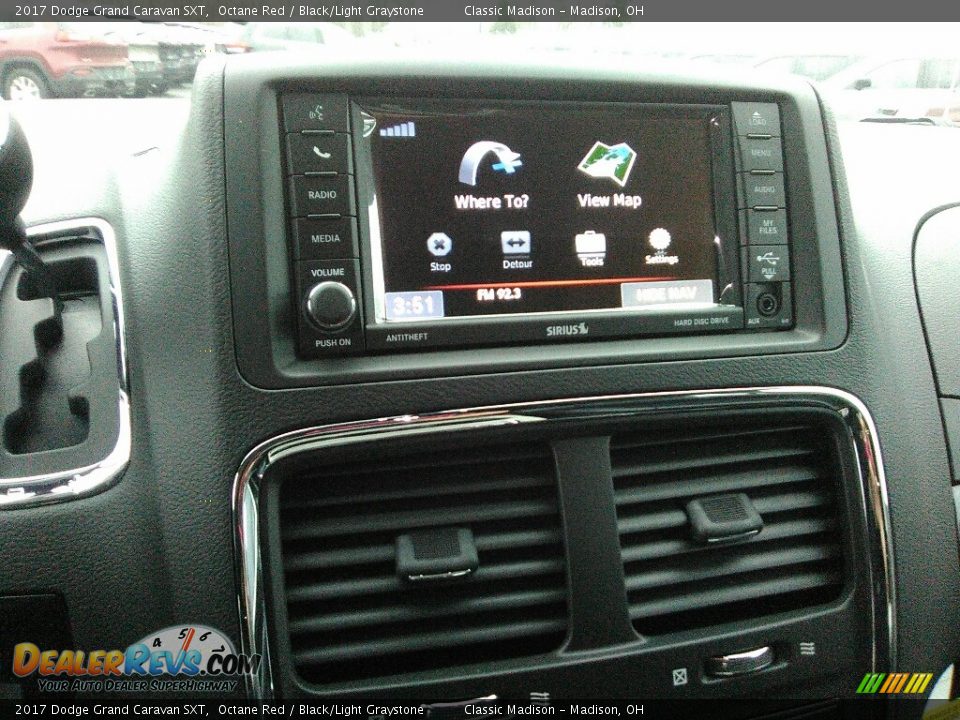 2017 Dodge Grand Caravan SXT Octane Red / Black/Light Graystone Photo #8