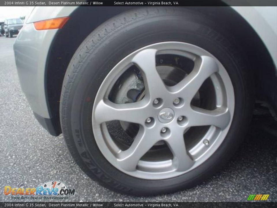 2004 Infiniti G 35 Sedan Desert Platinum Metallic / Willow Photo #21