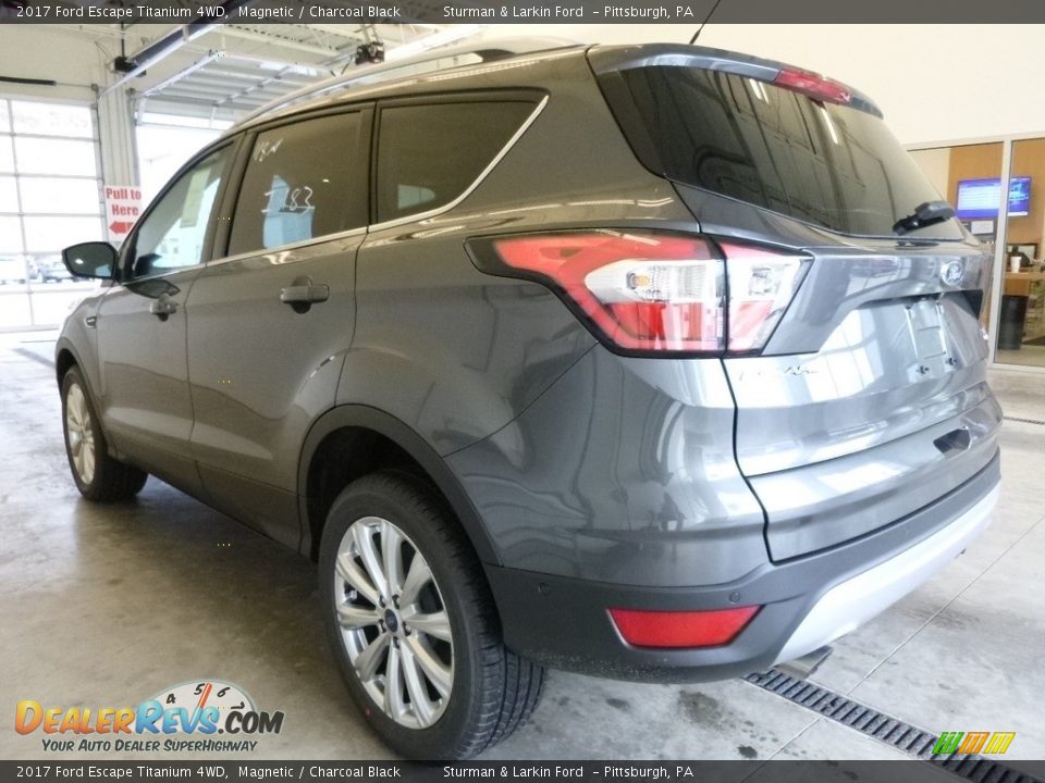 2017 Ford Escape Titanium 4WD Magnetic / Charcoal Black Photo #4