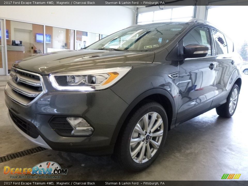 2017 Ford Escape Titanium 4WD Magnetic / Charcoal Black Photo #5