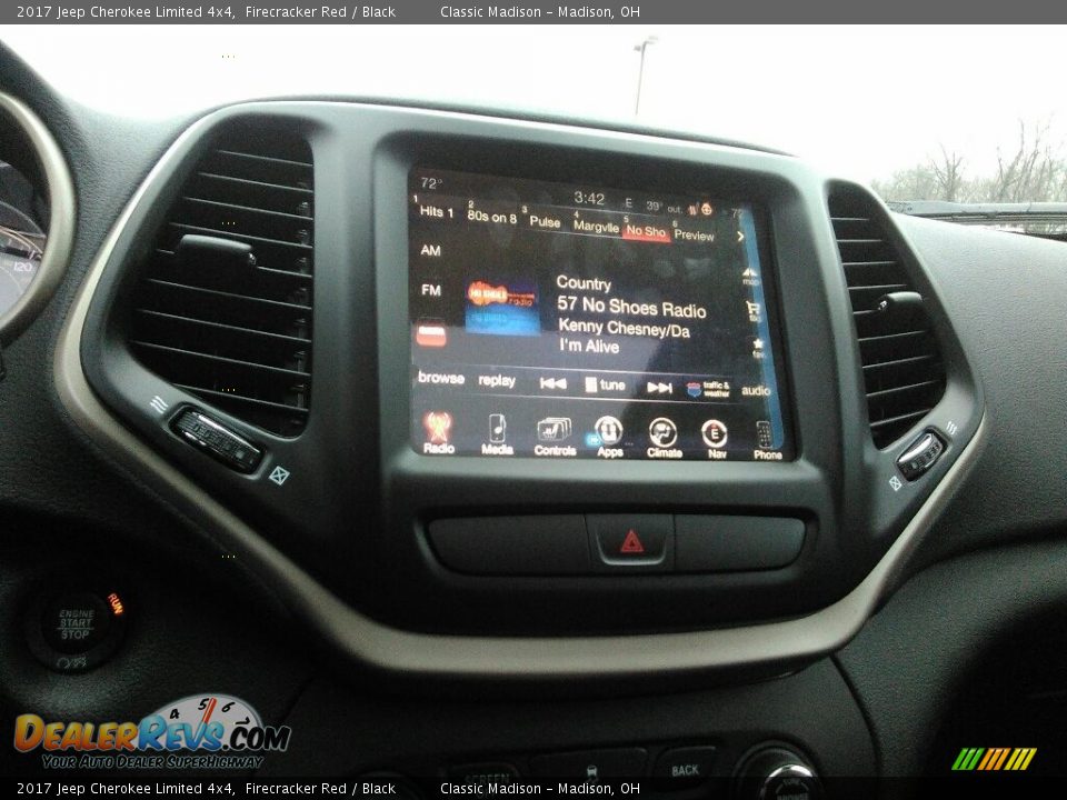 2017 Jeep Cherokee Limited 4x4 Firecracker Red / Black Photo #5