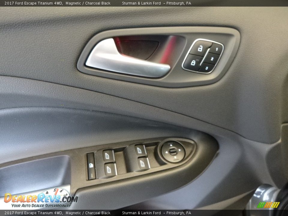 2017 Ford Escape Titanium 4WD Magnetic / Charcoal Black Photo #10