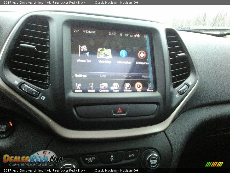 2017 Jeep Cherokee Limited 4x4 Firecracker Red / Black Photo #7