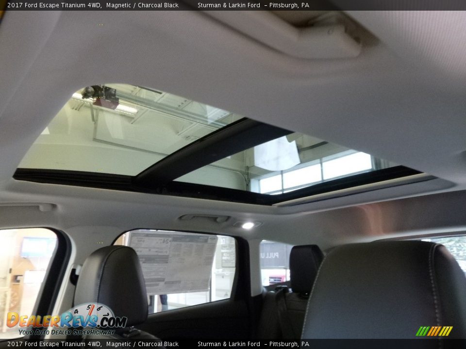 2017 Ford Escape Titanium 4WD Magnetic / Charcoal Black Photo #12