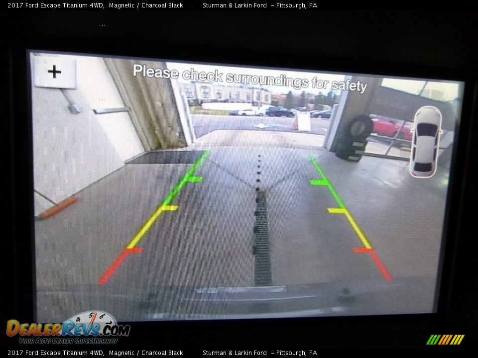 2017 Ford Escape Titanium 4WD Magnetic / Charcoal Black Photo #14