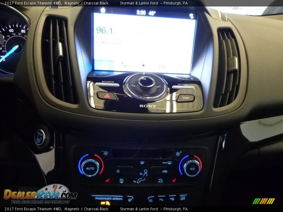 2017 Ford Escape Titanium 4WD Magnetic / Charcoal Black Photo #15