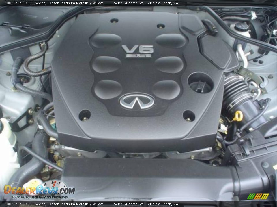 2004 Infiniti G 35 Sedan Desert Platinum Metallic / Willow Photo #23