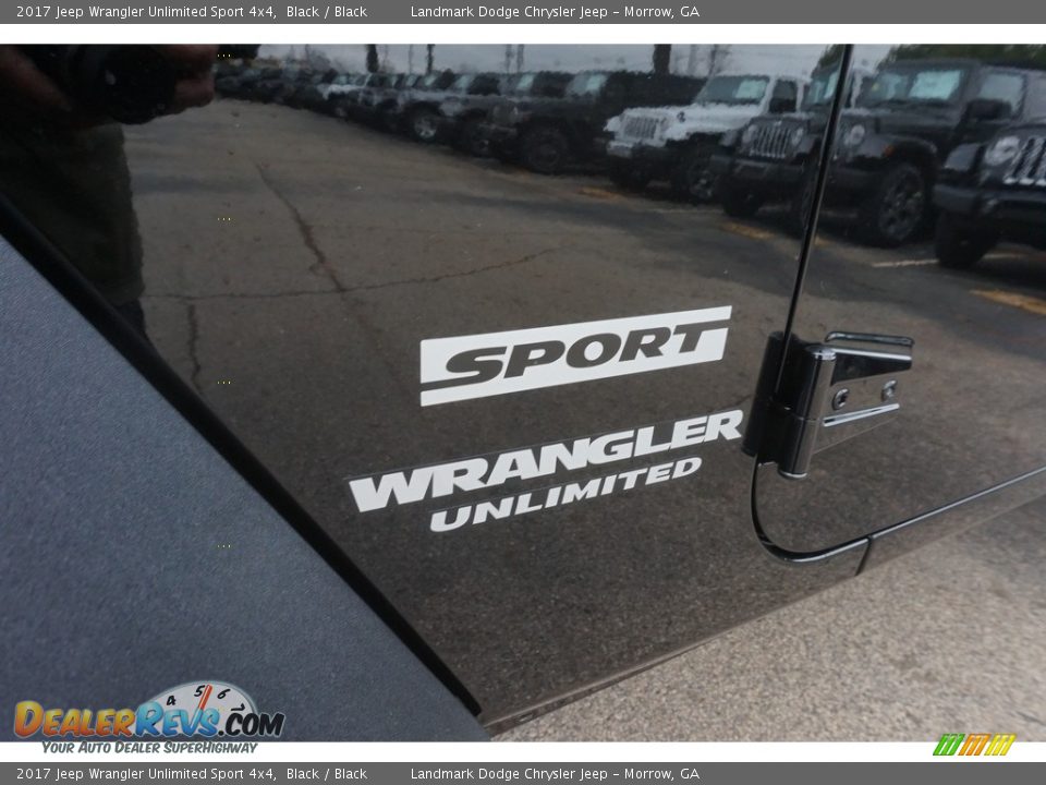 2017 Jeep Wrangler Unlimited Sport 4x4 Black / Black Photo #7