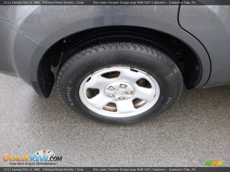 2011 Honda Pilot LX 4WD Polished Metal Metallic / Gray Photo #3