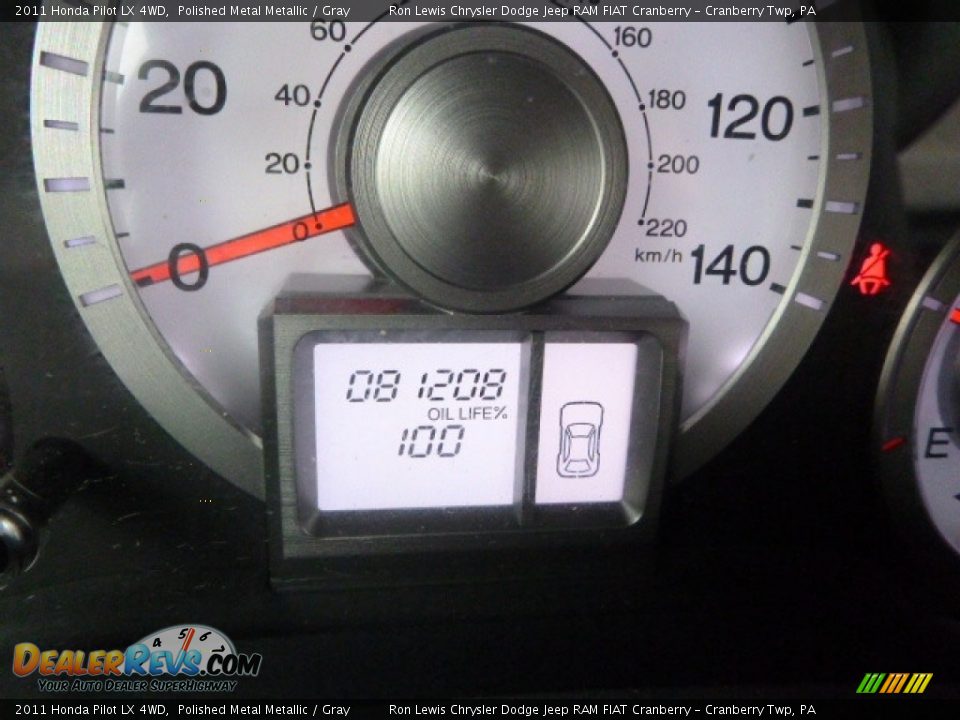 2011 Honda Pilot LX 4WD Polished Metal Metallic / Gray Photo #18