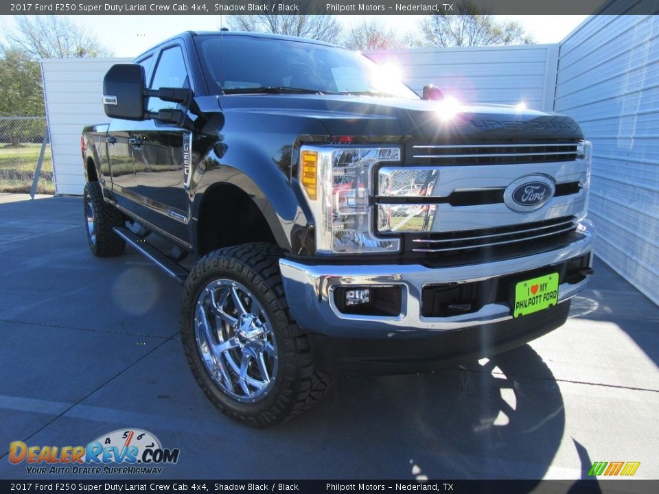 2017 Ford F250 Super Duty Lariat Crew Cab 4x4 Shadow Black / Black Photo #1