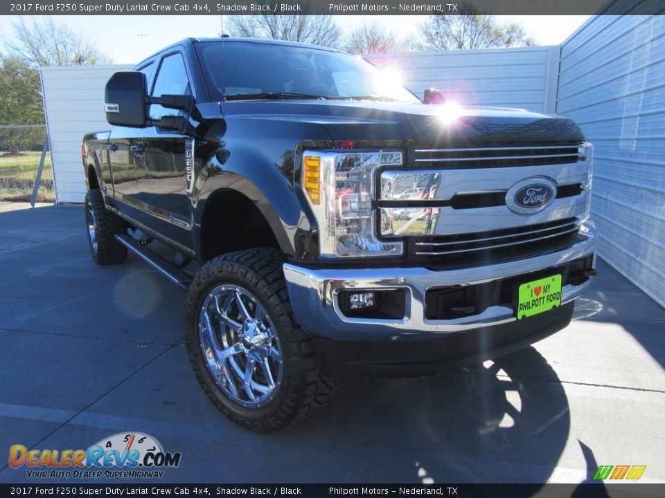 2017 Ford F250 Super Duty Lariat Crew Cab 4x4 Shadow Black / Black Photo #2