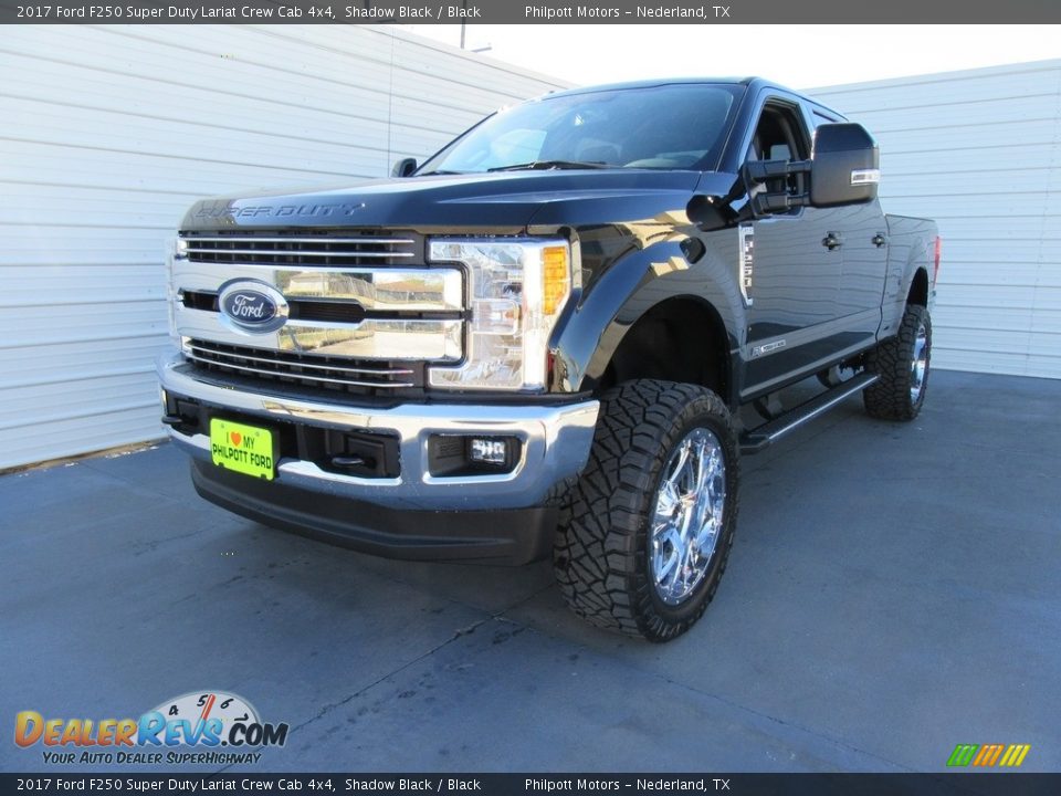 2017 Ford F250 Super Duty Lariat Crew Cab 4x4 Shadow Black / Black Photo #7