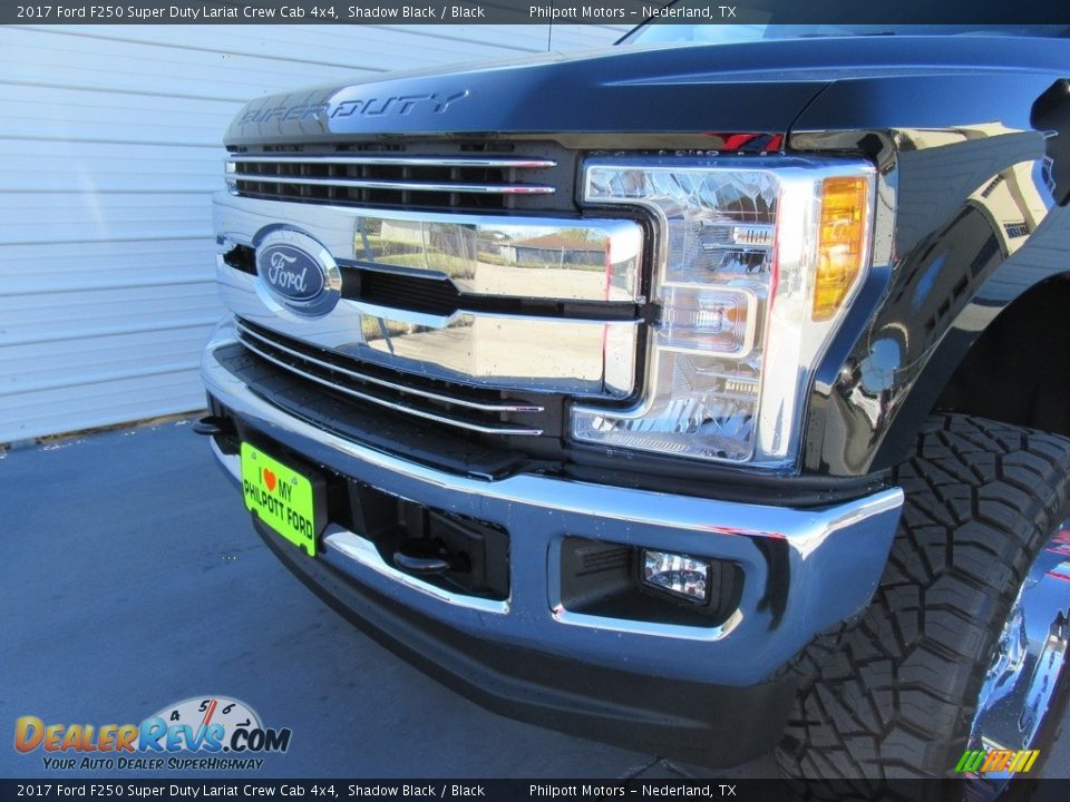2017 Ford F250 Super Duty Lariat Crew Cab 4x4 Shadow Black / Black Photo #10