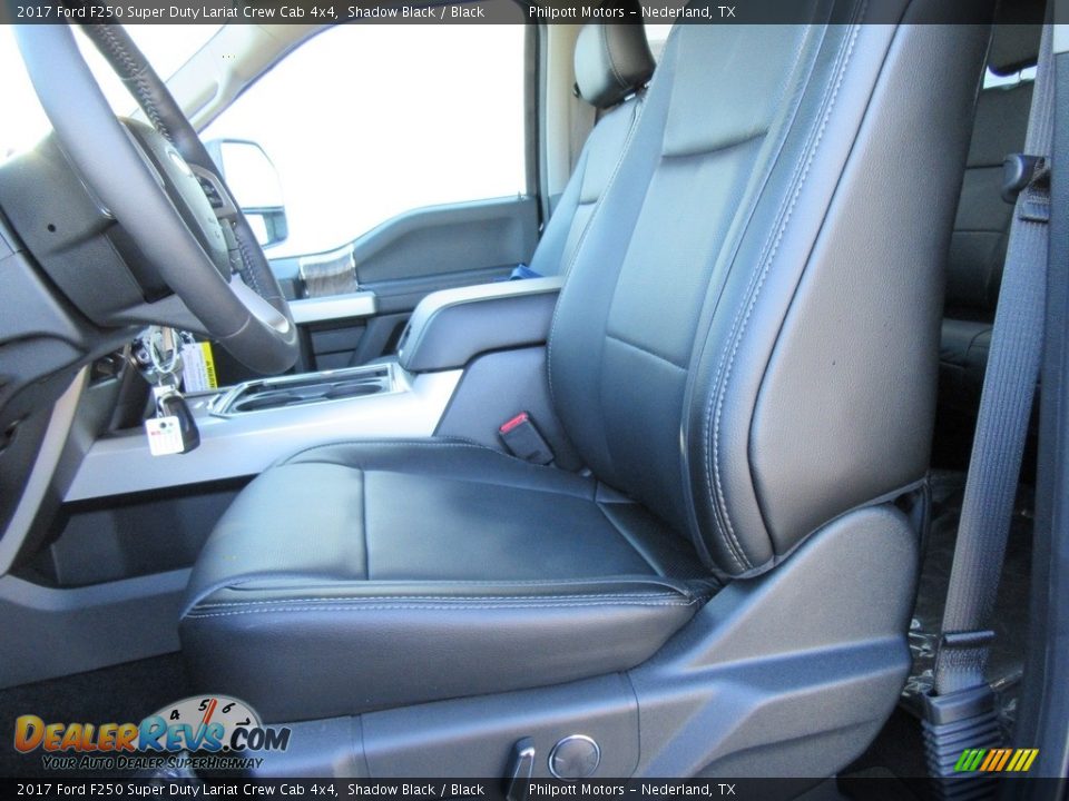 2017 Ford F250 Super Duty Lariat Crew Cab 4x4 Shadow Black / Black Photo #24
