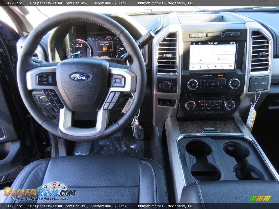 2017 Ford F250 Super Duty Lariat Crew Cab 4x4 Shadow Black / Black Photo #26