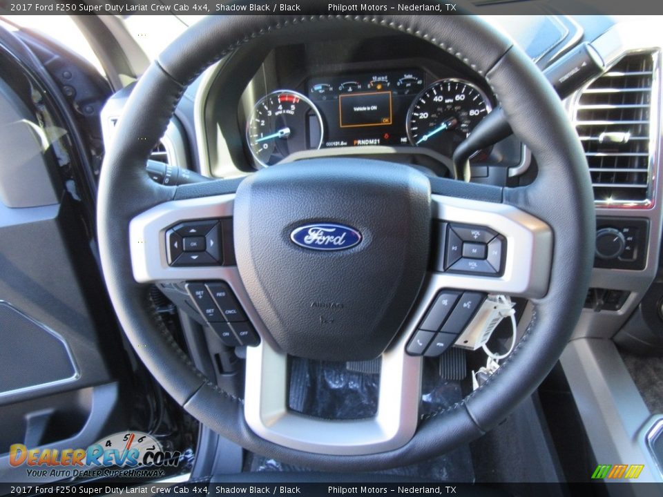 2017 Ford F250 Super Duty Lariat Crew Cab 4x4 Shadow Black / Black Photo #33