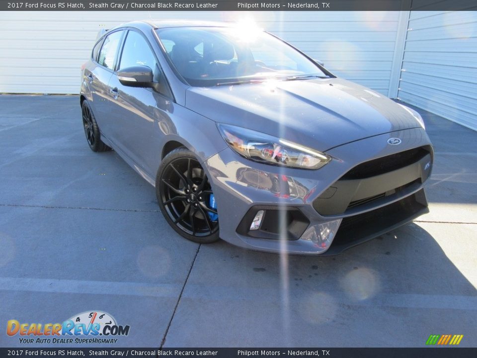 2017 Ford Focus RS Hatch Stealth Gray / Charcoal Black Recaro Leather Photo #1