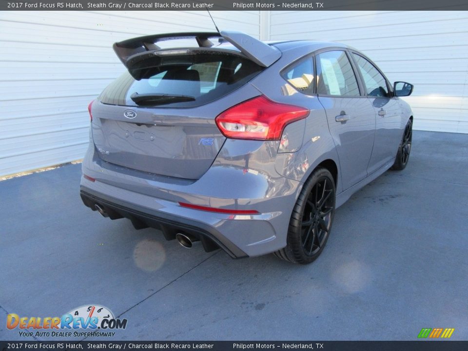 2017 Ford Focus RS Hatch Stealth Gray / Charcoal Black Recaro Leather Photo #4