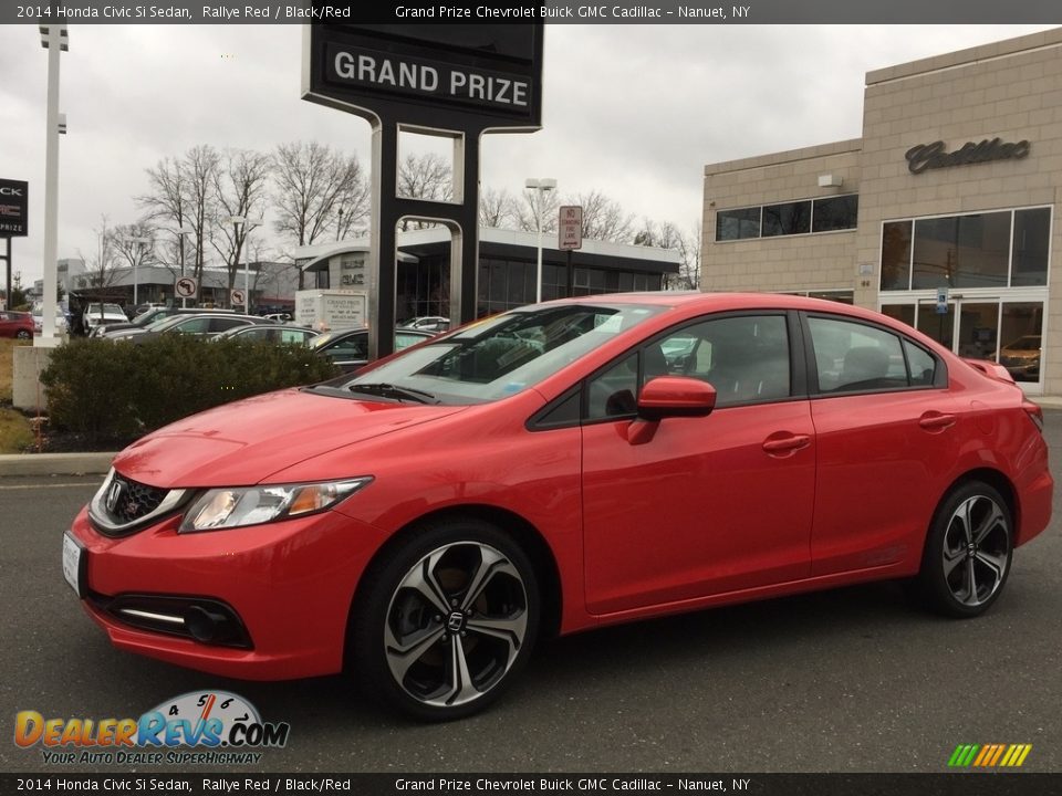 2014 Honda Civic Si Sedan Rallye Red / Black/Red Photo #2