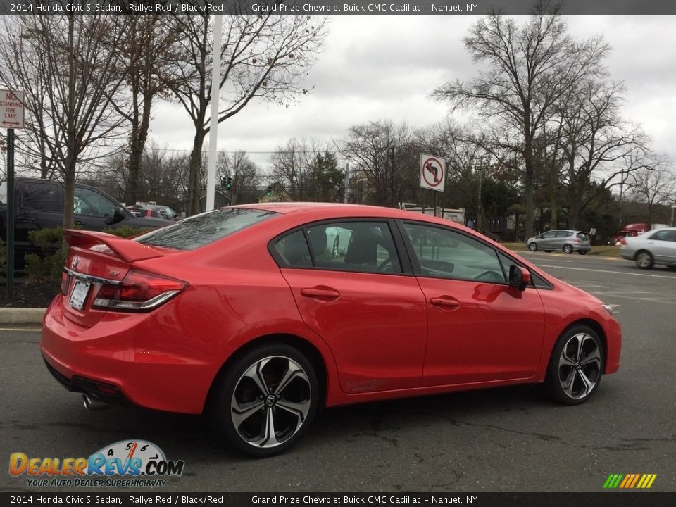 2014 Honda Civic Si Sedan Rallye Red / Black/Red Photo #5