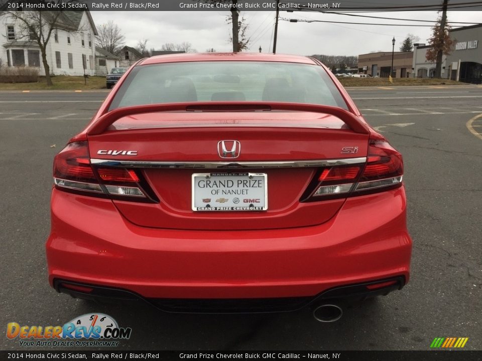 2014 Honda Civic Si Sedan Rallye Red / Black/Red Photo #6